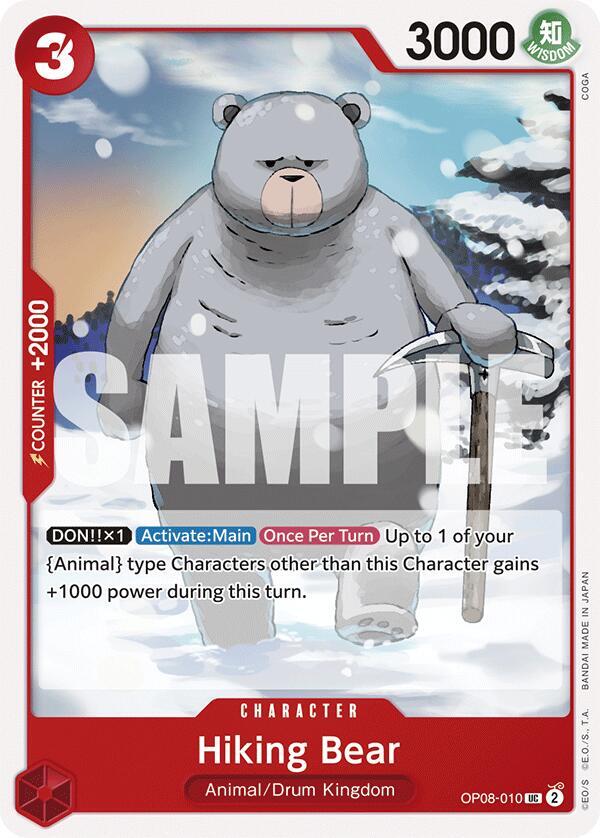 Hiking Bear card artwork