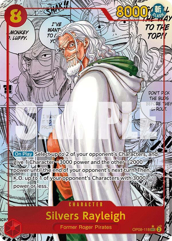 Silvers Rayleigh (Parallel) (Manga) card artwork