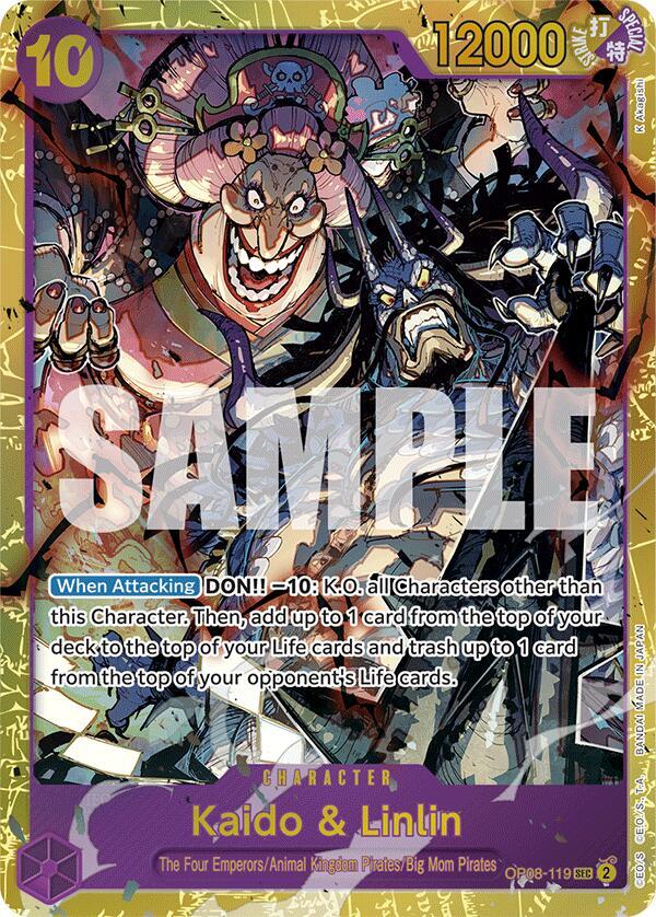Kaido & Linlin card artwork