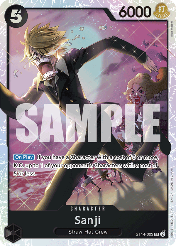 Sanji card artwork