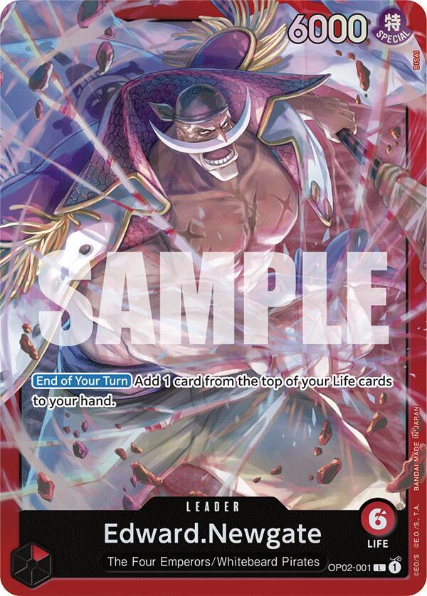Edward.Newgate (OP02-001) card artwork