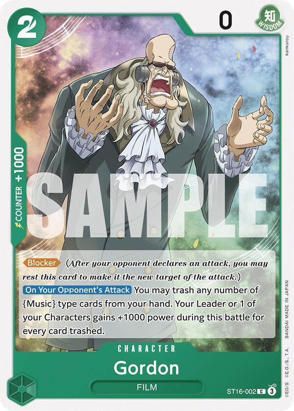 Gordon card artwork