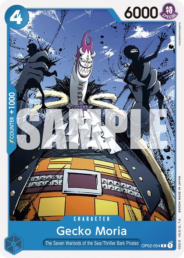 Gecko Moria (OP02-054) card artwork
