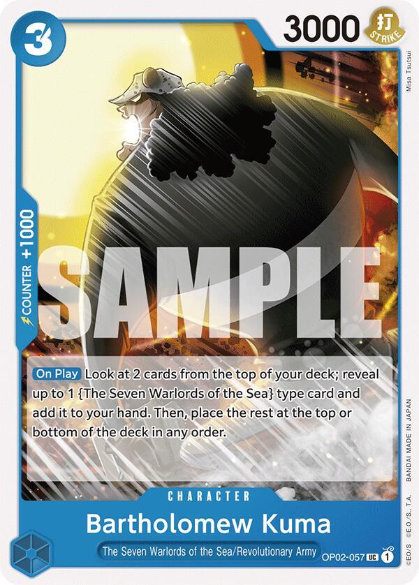 Bartholomew Kuma card artwork