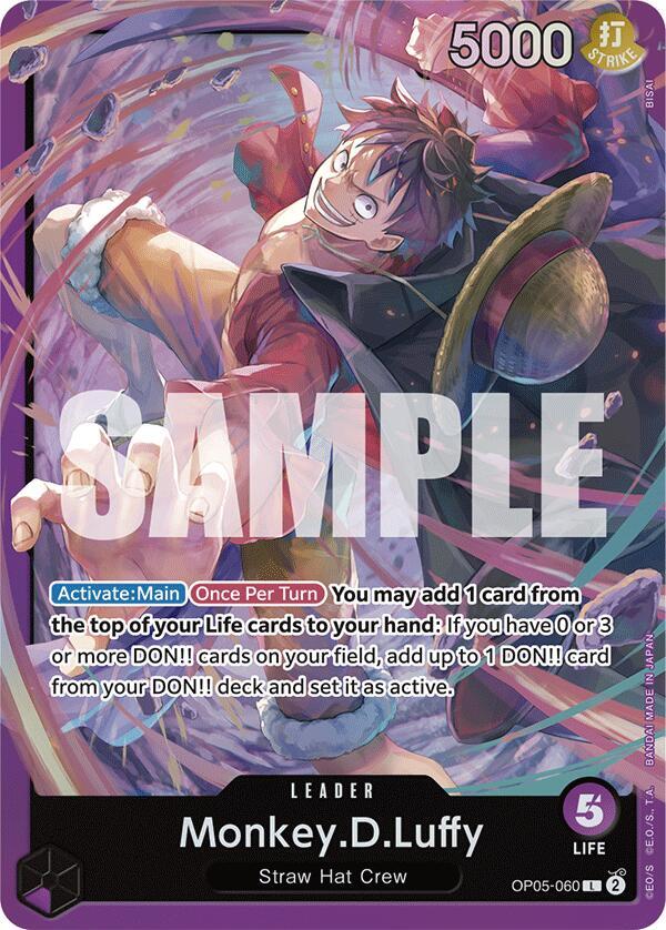 Monkey.D.Luffy (OP05-060) card artwork