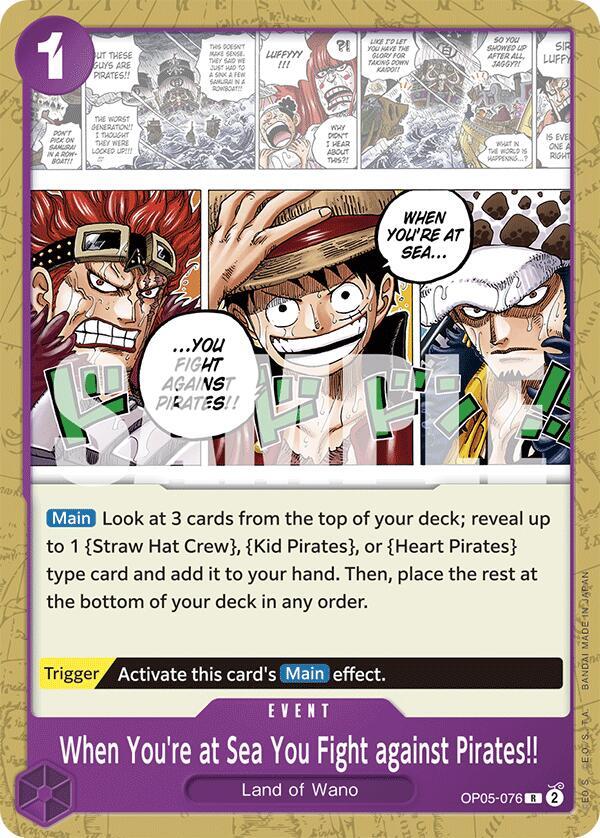 When You're at Sea You Fight against Pirates!! card artwork