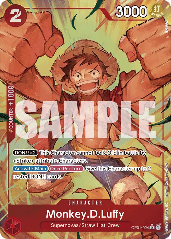 Monkey.D.Luffy (OP01-024) (Alternate Art) card artwork