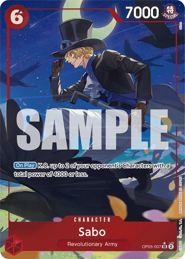 Sabo (OP05-007) (Alternate Art) card artwork