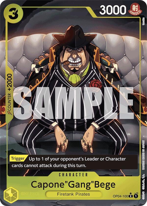 Capone"Gang"Bege (OP04-100) (Alternate Art) card artwork