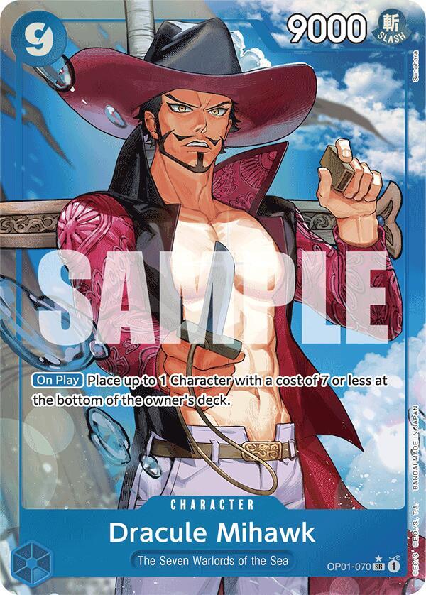Dracule Mihawk (OP01-070) (Alternate Art) card artwork