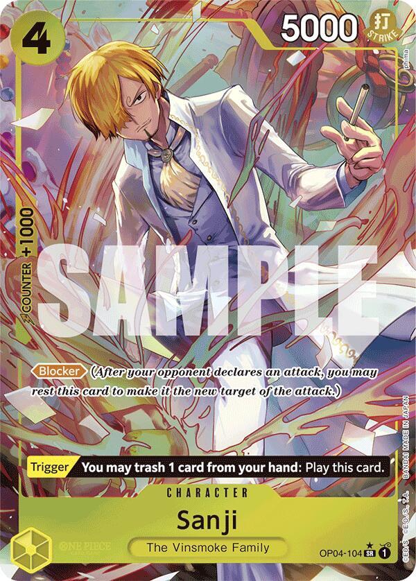 Sanji (OP04-104) (Alternate Art) card artwork