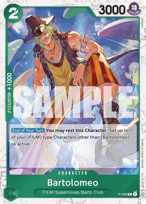 Bartolomeo (P-029) (Jolly Roger Foil) card artwork