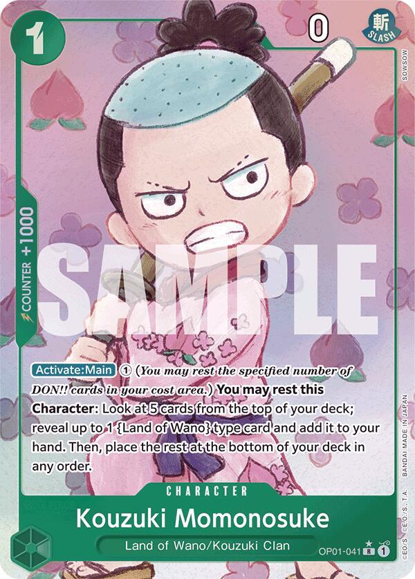 Kouzuki Momonosuke (Alternate Art) card artwork