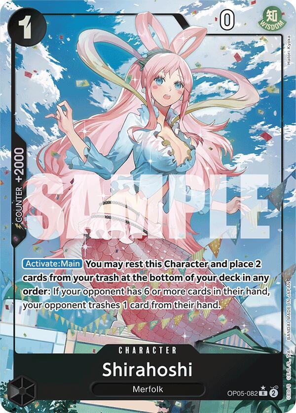 Shirahoshi (OP05-082) (Full Art) card artwork