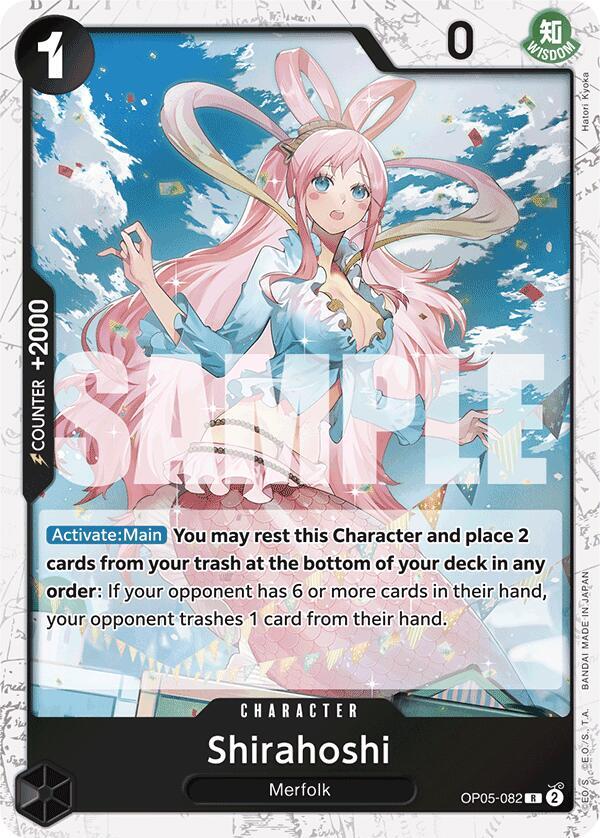 Shirahoshi (OP05-082) (Jolly Roger Foil) card artwork