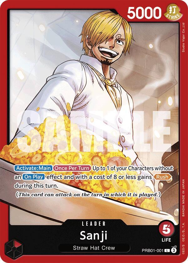 Sanji (PRB01-001) card artwork