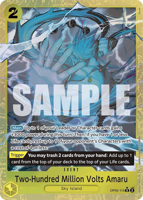 Two-Hundred Million Volts Amaru (Alternate Art) card artwork