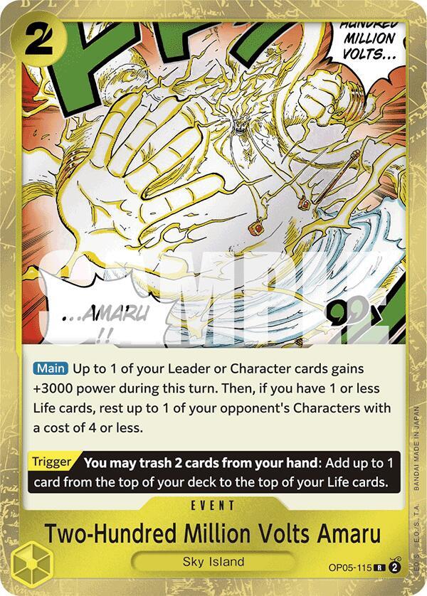 Two-Hundred Million Volts Amaru (Jolly Roger Foil) card artwork
