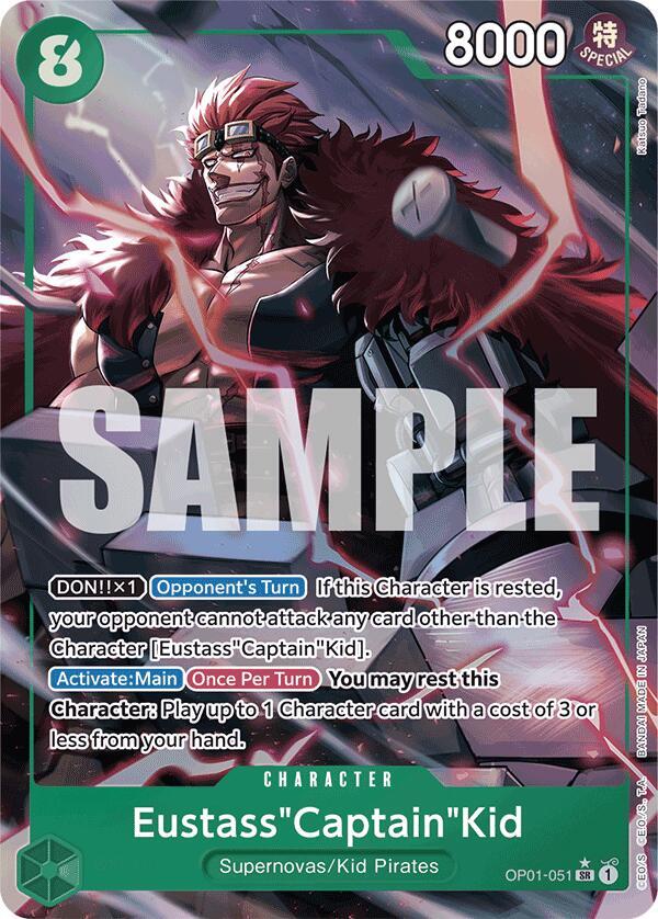 Eustass"Captain"Kid (OP01-051) (Alternate Art) card artwork