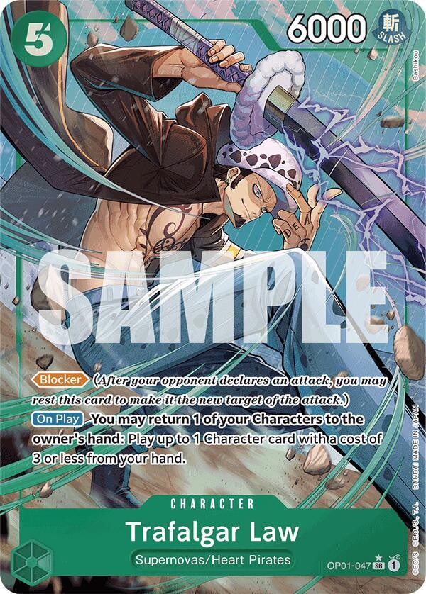 Trafalgar Law (OP01-047) (Alternate Art) card artwork