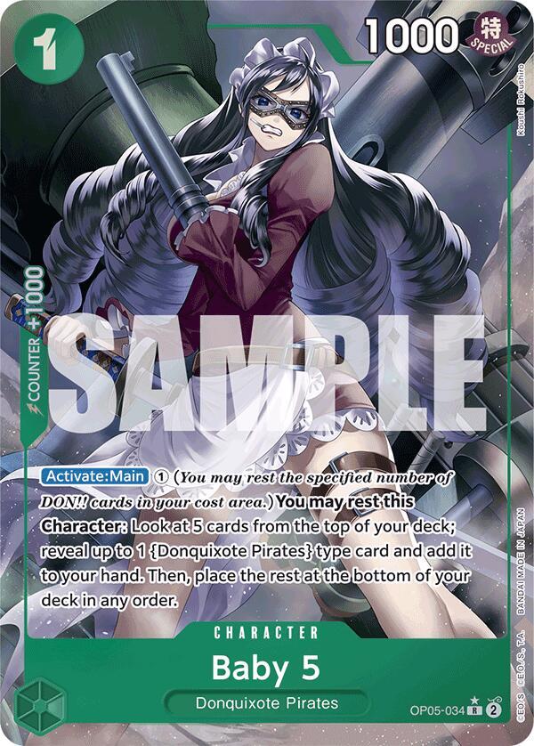 Baby 5 (OP05-034) (Full Art) card artwork