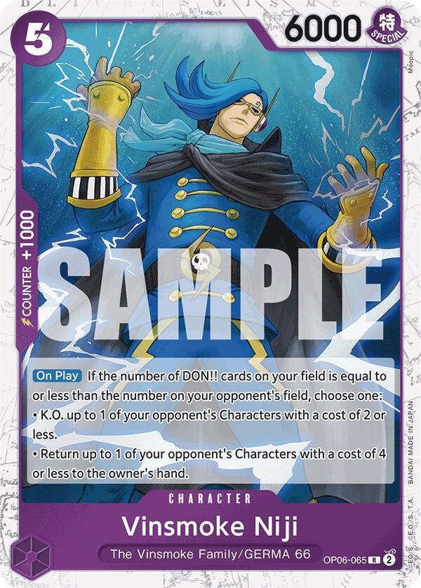 Vinsmoke Niji (OP06-065) (Jolly Roger Foil) card artwork