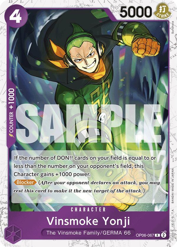 Vinsmoke Yonji (OP06-067) (Jolly Roger Foil) card artwork