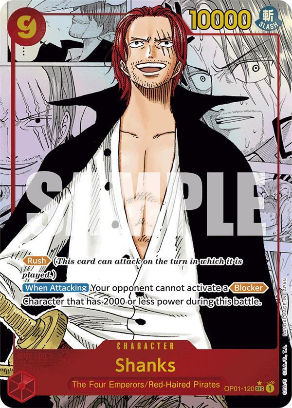 Shanks (Manga) card artwork