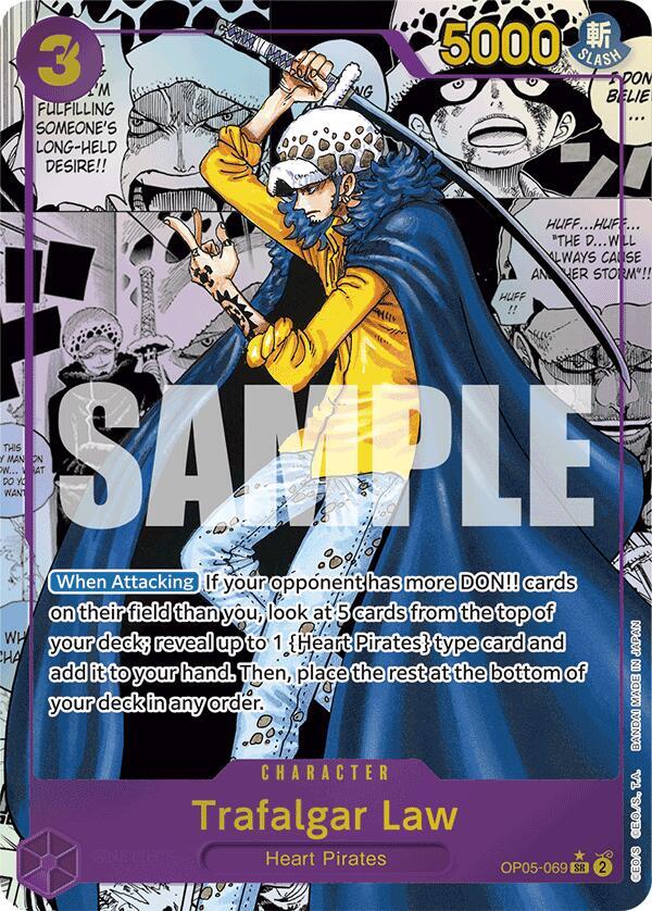 Trafalgar Law (OP05-069) (Manga) card artwork