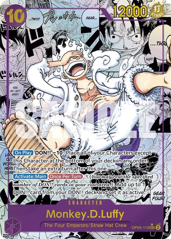 Monkey.D.Luffy (OP05-119) (Manga) card artwork