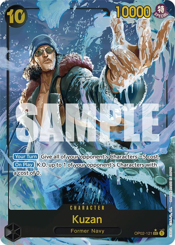 Kuzan (OP02-121) (Alternate Art) card artwork