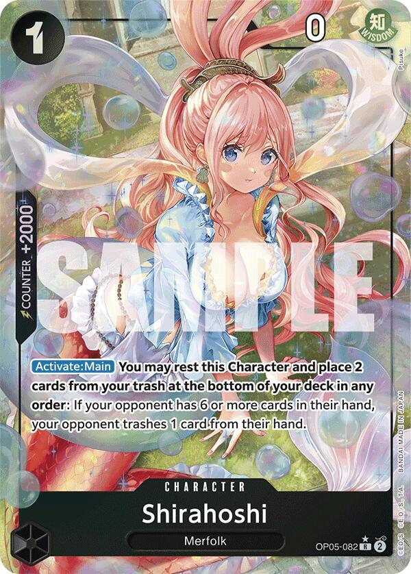 Shirahoshi (OP05-082) (Alternate Art) card artwork