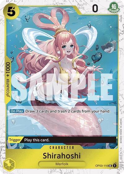 Shirahoshi (OP03-116) (Jolly Roger Foil) card artwork