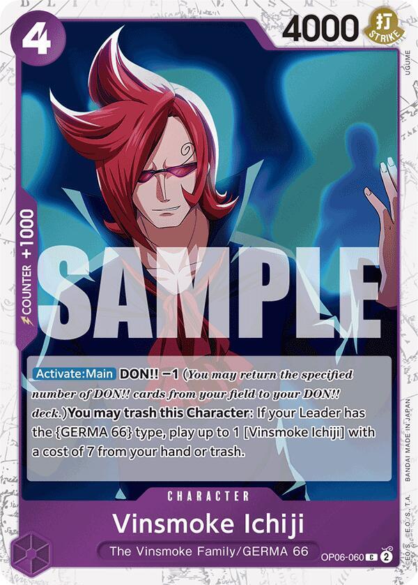 Vinsmoke Ichiji (OP06-060) (Jolly Roger Foil) card artwork