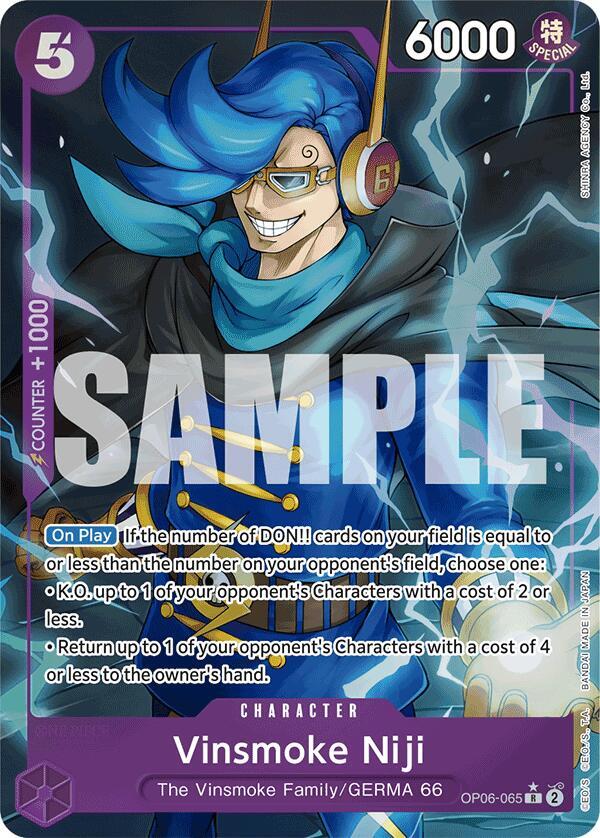 Vinsmoke Niji (OP06-065) (Alternate Art) card artwork