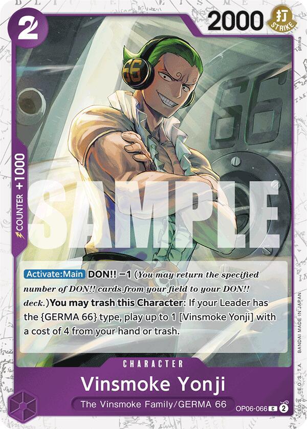 Vinsmoke Yonji (OP06-066) (Jolly Roger Foil) card artwork