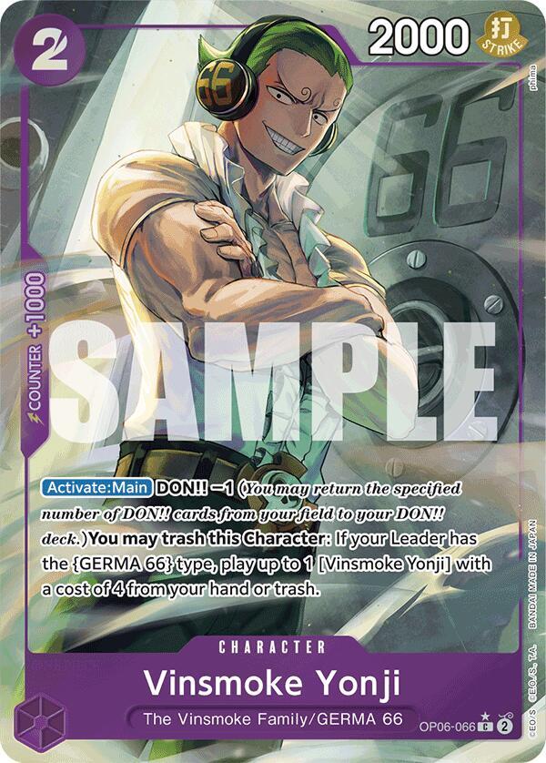 Vinsmoke Yonji (OP06-066) (Full Art) card artwork