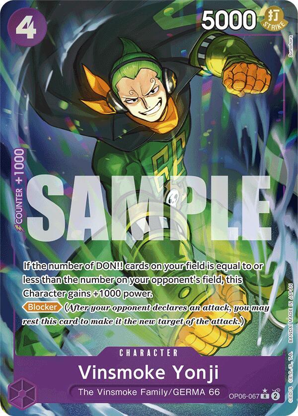 Vinsmoke Yonji (OP06-067) (Full Art) card artwork