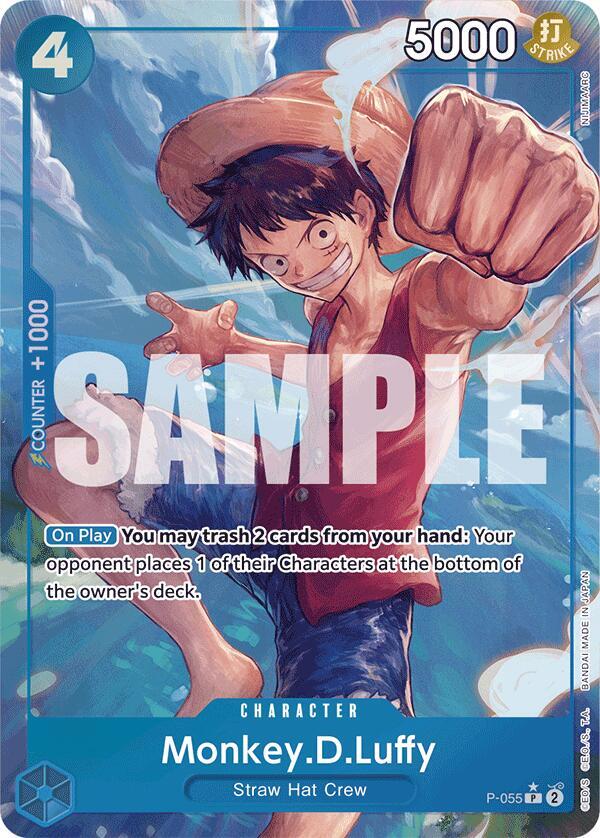 Monkey.D.Luffy (P-055) (Full Art) card artwork