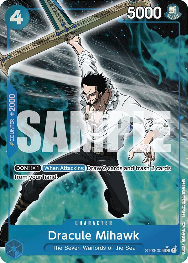 Dracule Mihawk (ST03-005) (Full Art) card artwork