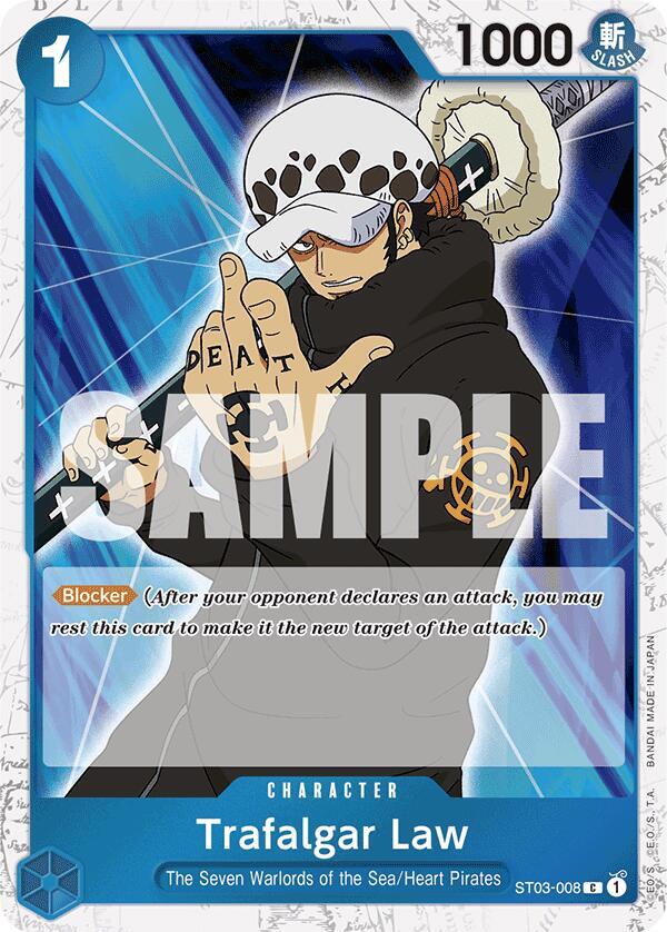 Trafalgar Law (ST03-008) (Jolly Roger Foil) card artwork