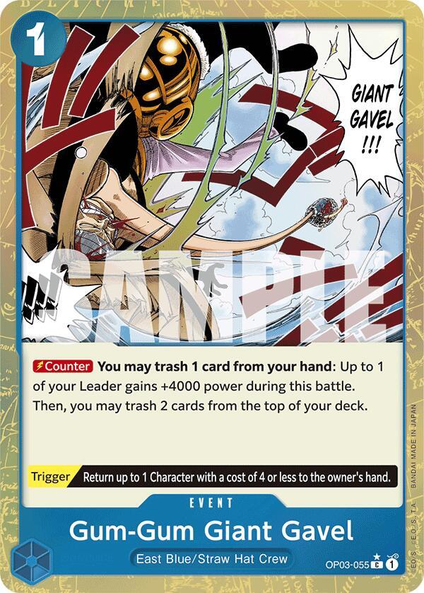 Gum-Gum Giant Gavel (Textured Foil) card artwork