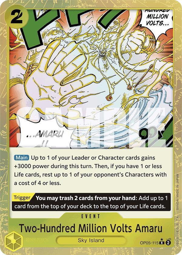 Two-Hundred Million Volts Amaru (Textured Foil) card artwork