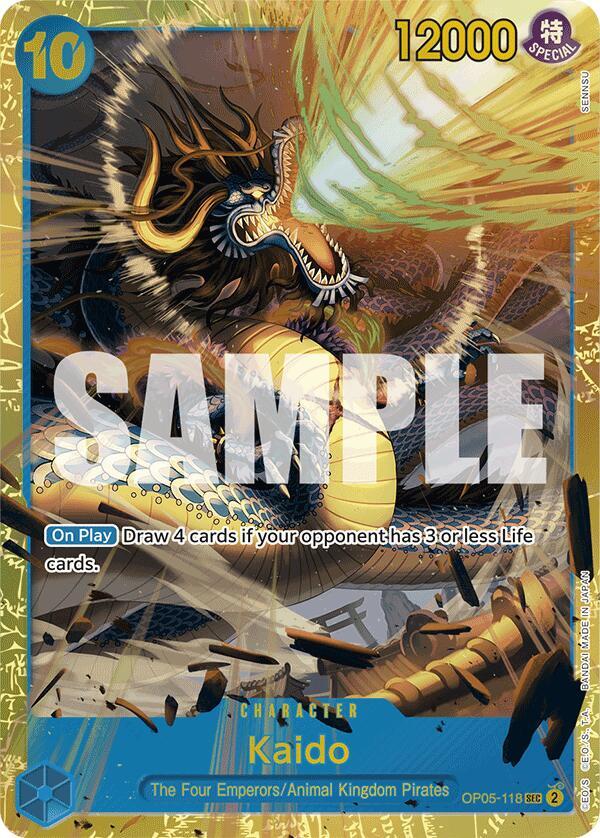 Kaido (OP05-118) (Reprint) card artwork