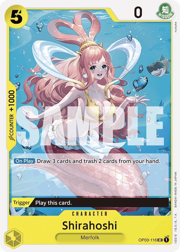 Shirahoshi (OP03-116) (Reprint) card artwork