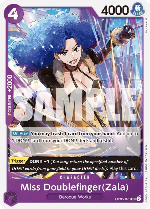 Miss Doublefinger(Zala) (Reprint) card artwork