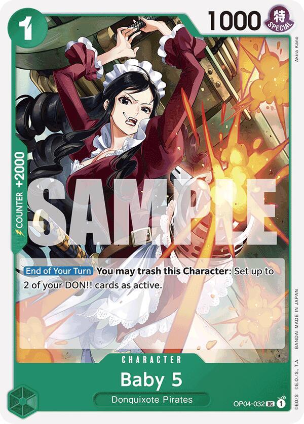Baby 5 (OP04-032) (Reprint) card artwork