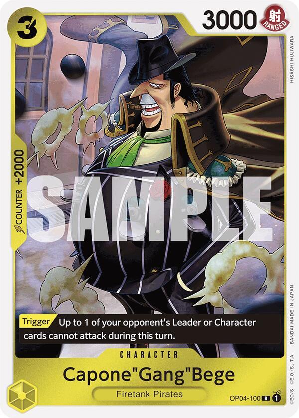 Capone"Gang"Bege (OP04-100) (Reprint) card artwork