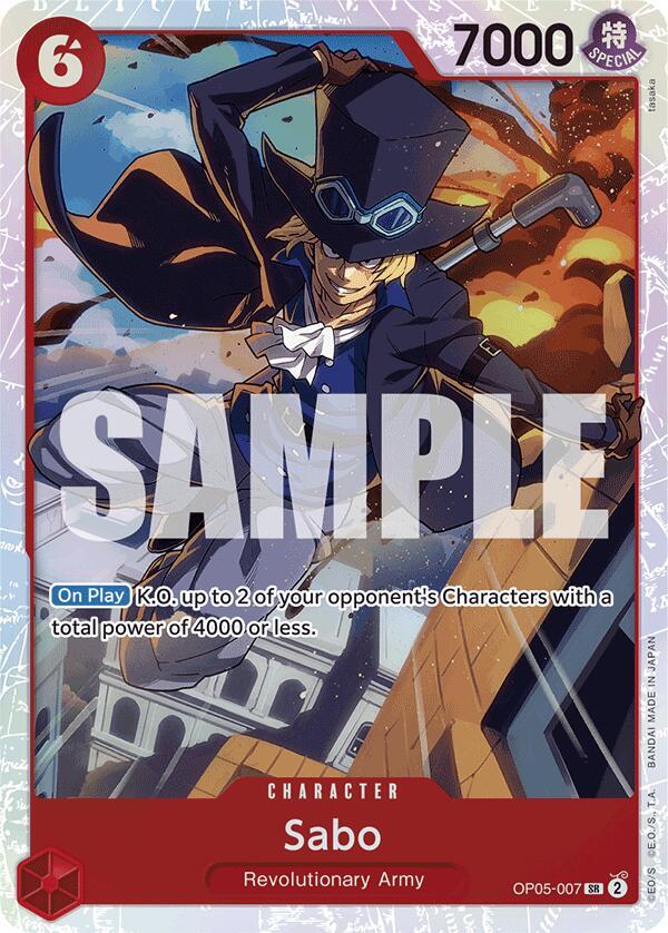 Sabo (OP05-007) (Reprint) card artwork