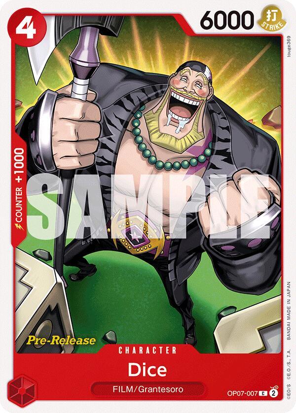 Dice card artwork